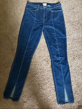Women's Slim High-Waist L’AGENCE Dark Blue Jeans